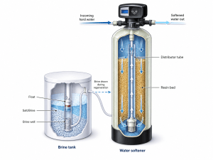 Water Softener Cross Section